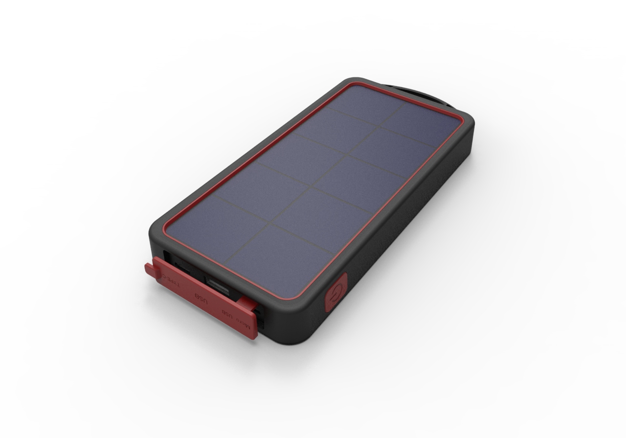 10000mAh智能戶外三防太陽能移動電源
